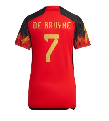 Belgien Kevin De Bruyne #7 Hjemmebanetrøje Dame VM 2022 Kort ærmer